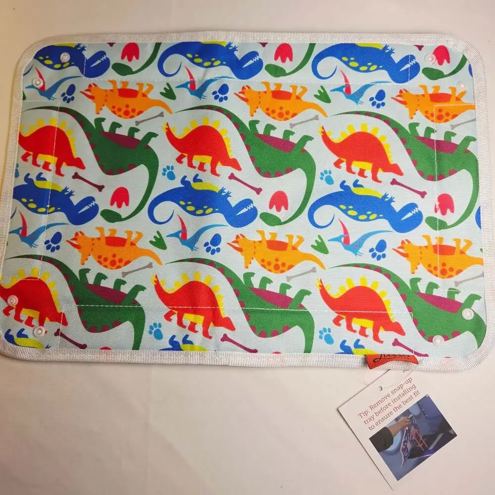 Lusso Gear Kids Airplane Tray Table Cover Dinosaur Print